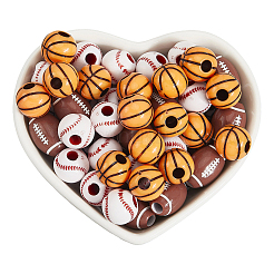 200шт 4 стиля акриловые бусины&nbsp;OACR-SP0001-61