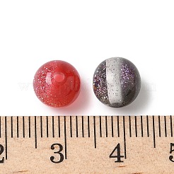 Двухцветные бусины из смолы&nbsp;RESI-Q025-02A