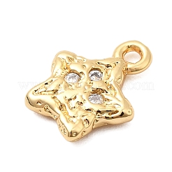 Латунные микропаве прозрачные кубические циркониевые подвески&nbsp;KK-F916-31G