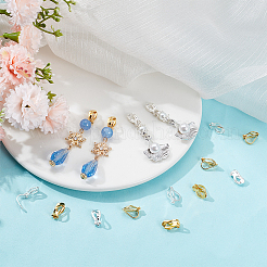 100шт 2 цвета латунные клипсы для серег&nbsp;KK-SC0004-17