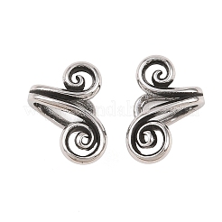 Серьги-цветы из нержавеющей стали 316&nbsp;AJEW-C044-07B-AS