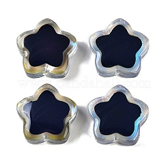 Двухцветные стеклянные бусины для настроения&nbsp;GLAA-Z007-06A