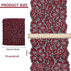 Полиэфирная кружевная цветочная ткань&nbsp;DIY-WH0034-95A