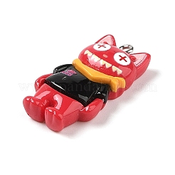 Подвески в виде кошек из непрозрачной смолы&nbsp;RESI-S399-07E