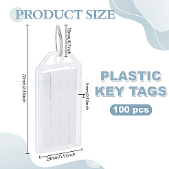 100 шт. полипропиленовые (ПП) брелки&nbsp;FIND-GO0004-20