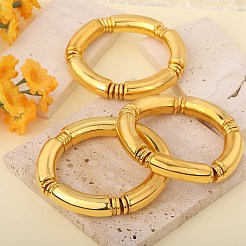 6 шт. ccb пластиковые изогнутые трубки из бисера&nbsp;BJEW-SW001583-01