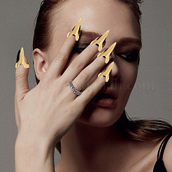 20 шт. сплав женские кольца для ногтей&nbsp;RJEW-GL0001-02