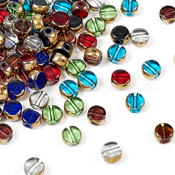 80шт 8 цвета гальванические стеклянные бусины&nbsp;GLAA-TA0002-64