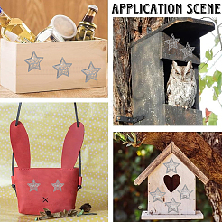 40 шт. 2 стиля железных звездных украшений&nbsp;AJEW-GF0012-12