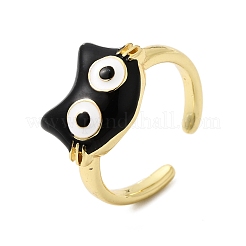 Латунные эмалевые манжеты для женщин&nbsp;RJEW-L336-03G