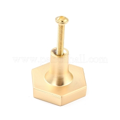 Шестигранник с решетчатыми латунными ручками и ручками для коробок&nbsp;LS-DIY-P054-A02