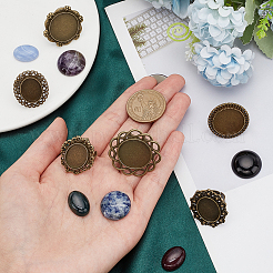 Набор для самостоятельного изготовления регулируемого кольца с драгоценными камнями&nbsp;DIY-SC0022-29