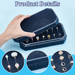 Бархатные коробки для хранения колец&nbsp;CON-WH0110-61