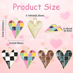 Подвески из эмали из сплава с покрытием 5 шт.&nbsp;ENAM-YW0006-59