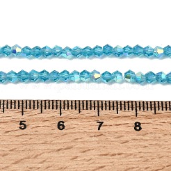 Ab цветные прозрачные стеклянные бусины пряди&nbsp;GLAA-G127-01C