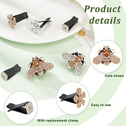 2 набор из 2-х цветных автомобильных зажимов для вентиляции в виде пчел и цветов&nbsp;FIND-GA0005-76