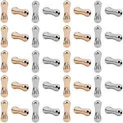 60шт 2 цвета латунные бусины&nbsp;KK-BBC0019-65