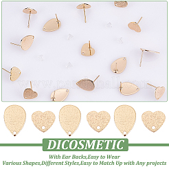 20 шт. 2 стильные латунные серьги-гвоздики&nbsp;KK-DC0001-46