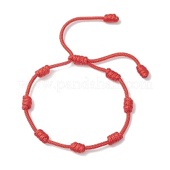 Регулируемые плетеные браслеты из полиэстера для женщин&nbsp;BJEW-JB13412