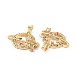 Латунные подвески из микро-паве&nbsp;X-KK-E068-VC459