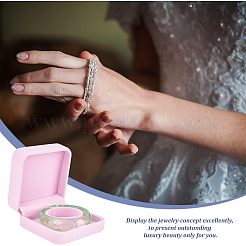 Квадратная бархатная коробка для браслета. подарочный футляр для хранения браслета&nbsp;CON-WH0088-33D