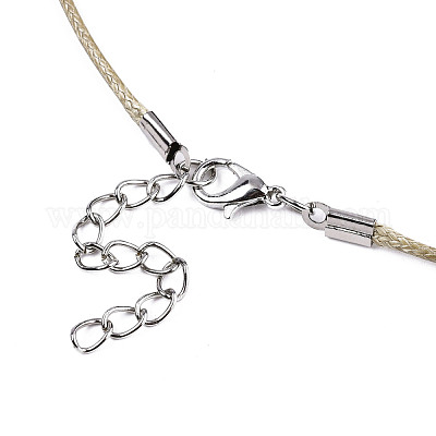 Воском хлопка ожерелье шнура материалы MAK-S034-024-1