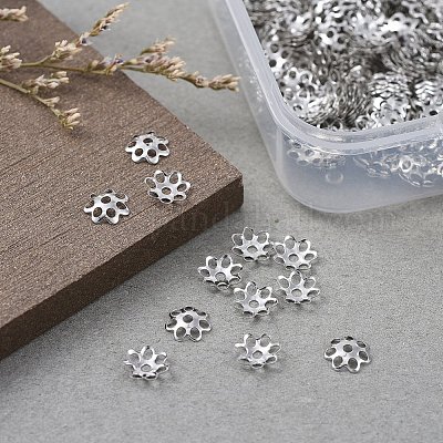 Многолепестковые железные бусинки&nbsp;IFIN-YW0001-12P-1