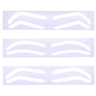 60шт 3 стиля пластиковая кожа для татуажа бровей&nbsp;AJEW-CP0009-58B-1