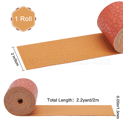 Ткань из искусственной кожи с рисунком аллигатора&nbsp;AJEW-WH0034-92D-03-1