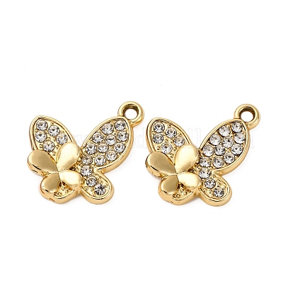 Подвески из сплава и страза&nbsp;LS-PALLOY-S052-02G-B-1