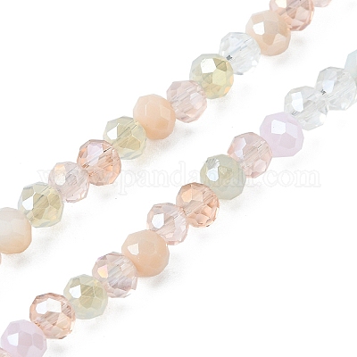 Стеклянные бусины с гальваническим покрытием &nbsp;EGLA-yw0002-C05-1