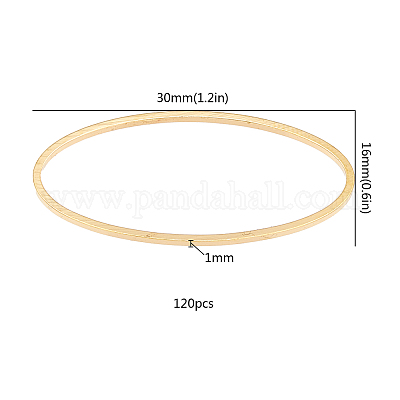 Латунные соединительные колечки&nbsp;KK-SC0001-24G-1
