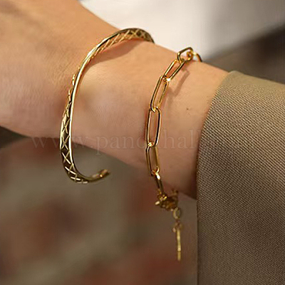 S925 браслет-цепочка из стерлингового серебра с геометрическим узором NN8042-1-1