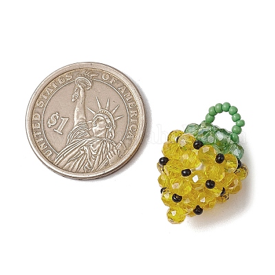 Стеклянные подвески из бисера&nbsp;PALLOY-GD00003-01-1