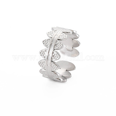 Кольцо-манжета овальной формы из нержавеющей стали 304 RJEW-S405-153P-1