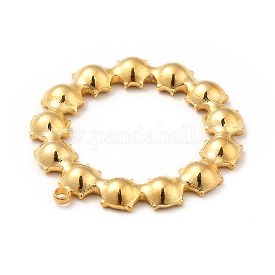 Подвеска из нержавеющей стали 304 со стразами STAS-P312-07G-1