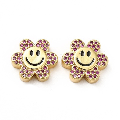 Стойки обшивки латунь кубического циркония бусы KK-M232-01G-D-1