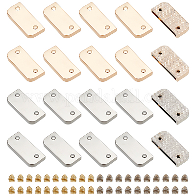 20 комплект 2-цветных наконечников из цинкового сплава с железным винтом&nbsp;DIY-WR0002-60-1