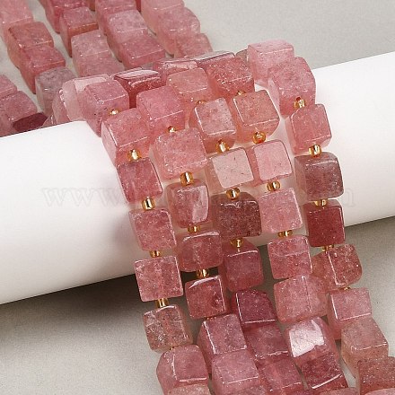 Природного кварца клубники нитей бисера&nbsp;G-G053-B27-01-1