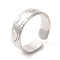 Non-Tarnish 304 Stainless Steel Common Gull Open Cuff Ring for Women, Stainless Steel Color, US Size 7(17.3mm)