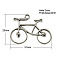 Tibetan Style Alloy Pendants, Cadmium Free & Nickel Free & Lead Free, Bicycle, Antique Silver, 23x31x2mm, Hole: 2mm