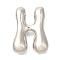 Rack Plating Brass Pendants, Cadmium Free & Lead Free, Letter A~Z Charms, Letter H, 22x17x6.5mm, Hole: 2.5x3mm