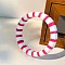 Resin Bangles, Stripe, Fuchsia, Inner Diameter: 2.52 inch(6.4cm)