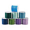 8 Rolls 8 Styles Nylon Threads, Chinese Knotting Cord, Round, Mixed Color, 0.8mm, 1 roll/style