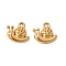 304 Stainless Steel Charms, Snail, Ion Plating(IP), Golden, 8.5x9.5x3mm, Hole: 1mm