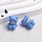Opaque Acrylic Beads, Bear, Cornflower Blue, 16.6x11.8x10.7mm, Hole: 2.8mm