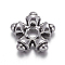 Tibetan Style Spacers beads, Lead Free & Cadmium Free, Star, Antique Silver, about about 9mm in diameter, 3mm thick, Hole: 1mm