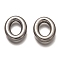Non-Tarnish 304 Stainless Steel Linking Rings, Oval, Stainless Steel Color, 20x15.5x3.5mm, inner diameter: 11.5x7mm