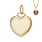 1Pc 925 Sterling Silver Pendant Cabochon Settings, Heart, with Jump Ring, 1pc Suede Fabric Square Silver Polishing Cloth, Golden, Tray: 10x13mm, 16x14.5x2.5mm, Hole: 4mm