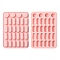 2Pcs Pill Shape Silicone Molds, Pink, 17.9×12.6×1.2cm